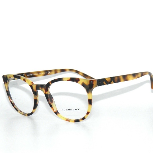 Burberry 2250 3278 49 Light Havana Brown Eyeglasses - Picture 1 of 7